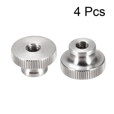 Harfington Knurled Thumb Nuts - M6 Round Knobs with  304 Stainless Steel - 4 Pcs