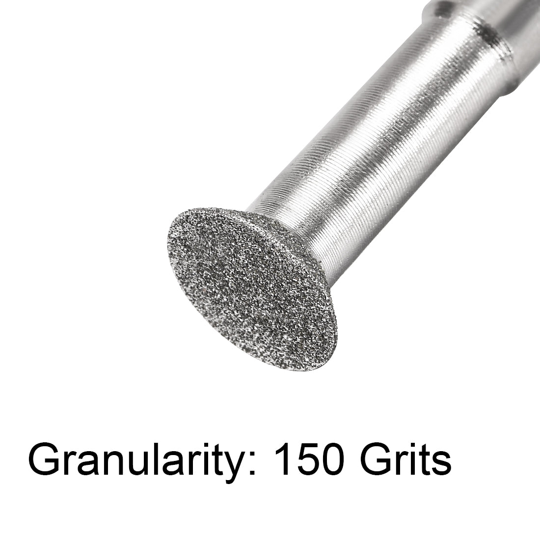 Harfington Diamond Burrs Grinding Drill Bits for Carving Rotary Tool 1/4-Inch Shank 10mm Bevel T Shape 150 Grit 10 Pcs