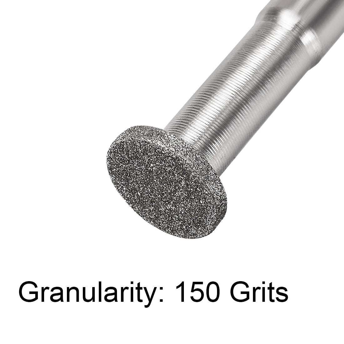 Harfington Diamond Burrs Grinding Drill Bits for Carving Rotary Tool 1/4-Inch Shank 10mm T Shape 150 Grit 2 Pcs