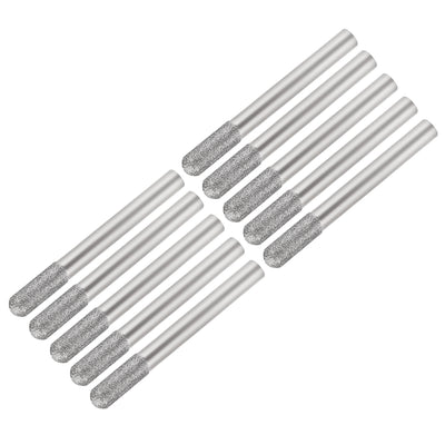 Harfington Diamond burrs Grinding Drill Bits for Carving Rotary Shank Cylindrical Ball Tool