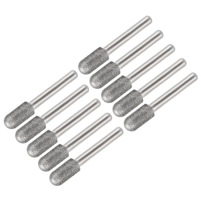 Harfington Diamond burrs Grinding Drill Bits for Carving Rotary Shank Cylindrical Ball Tool