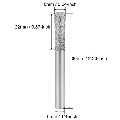 Harfington Diamond burrs Grinding Drill Bits Carving Rotary Tool Shank Ball Tools