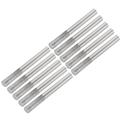 Harfington Diamond burrs Grinding Drill Bits for Carving Rotary Cylindrical Ball Nose Tools