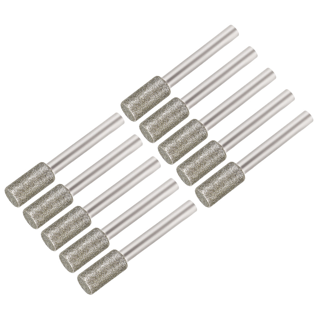 Harfington Diamond burrs Grinding Drill Bits for Carving Rotary Cylindrical Ball Nose Tools