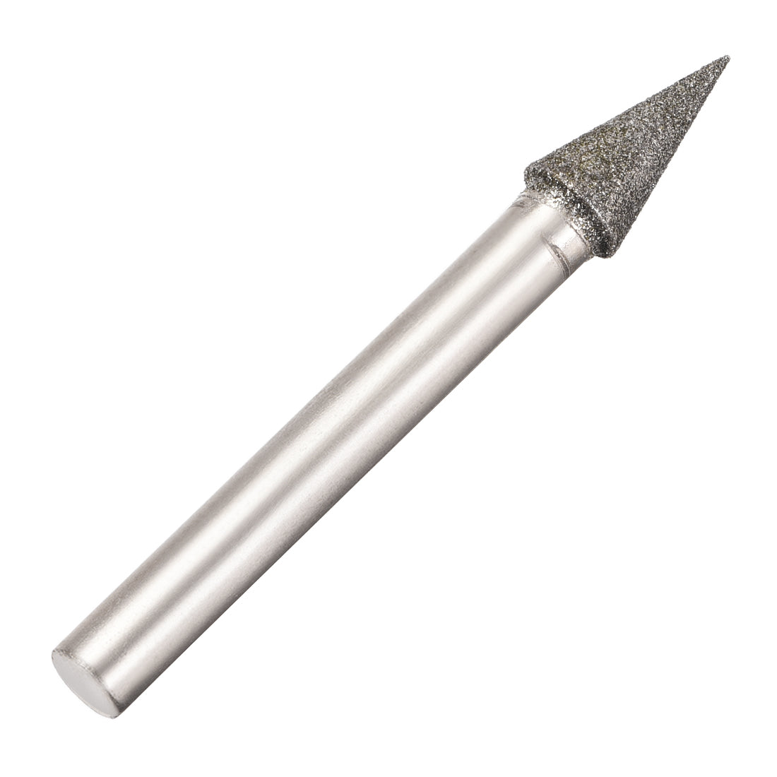 Harfington Diamond Burrs Grinding Drill Bits for Carving Rotary Tool 1/4-Inch Shank 8mm Conial 150 Grit 2 Pcs