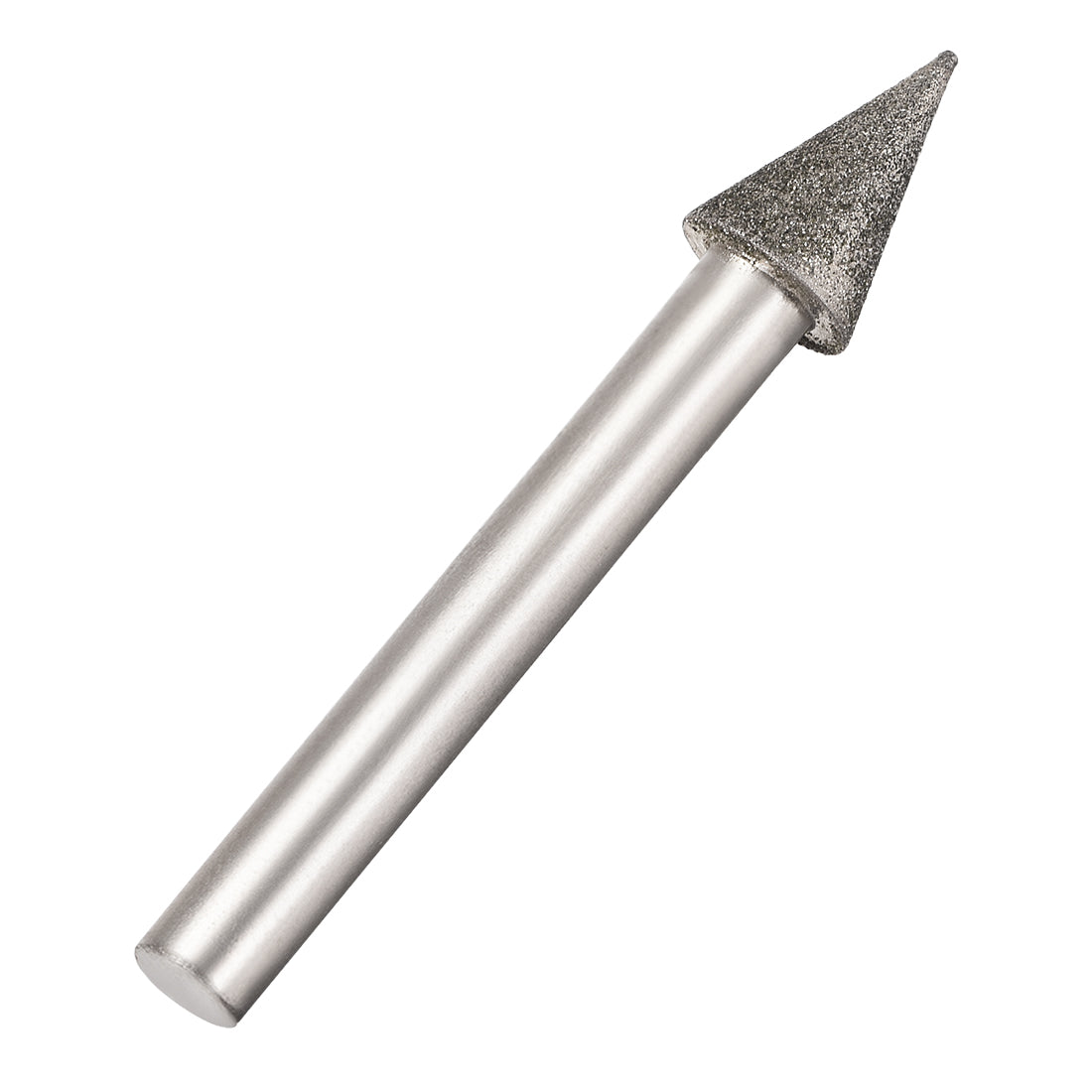 Harfington Diamond Burrs Grinding Drill Bits for Carving Rotary Tool 1/4-Inch Shank 10mm Conial 150 Grit 2 Pcs