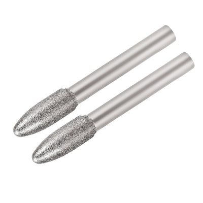 Harfington Diamond burrs Grinding Drill Bits for Carving Rotary Shank Tapered Tools