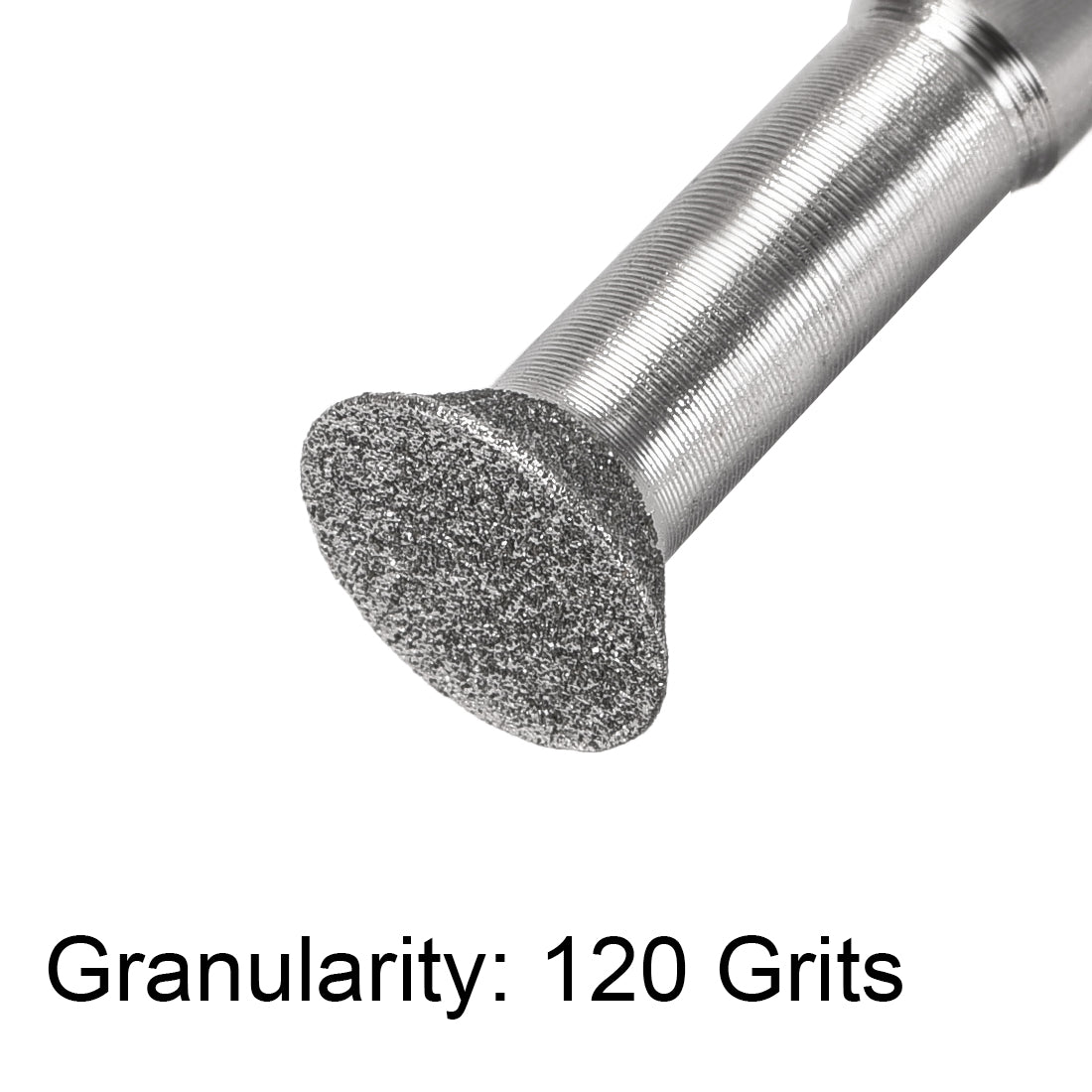 Harfington Diamond Burrs Grinding Drill Bits for Carving Rotary Tool 1/4-Inch Shank 10mm Bevel T Shape 120 Grit 5 Pcs