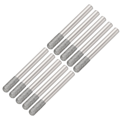 Harfington Diamond burrs Grinding Drill Bits for Carving Rotary Cylindrical Ball Nose Tool