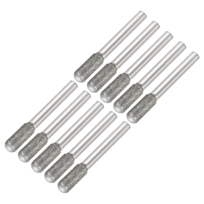 Harfington Diamond burrs Grinding Drill Bits for Carving Rotary Cylindrical Ball Nose Tool