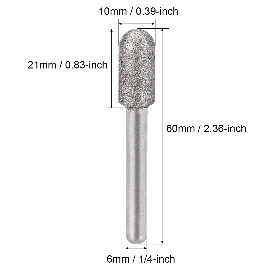 Harfington Diamond burrs Grinding Drill Bits for Carving Rotary Cylindrical Ball Tool