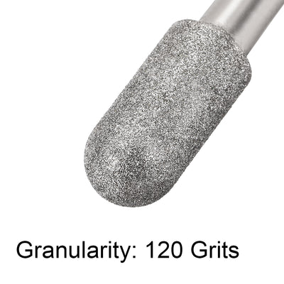 Harfington Diamond burrs Grinding Drill Bit for Carving Rotary Cylindrical Ball Nose Tools