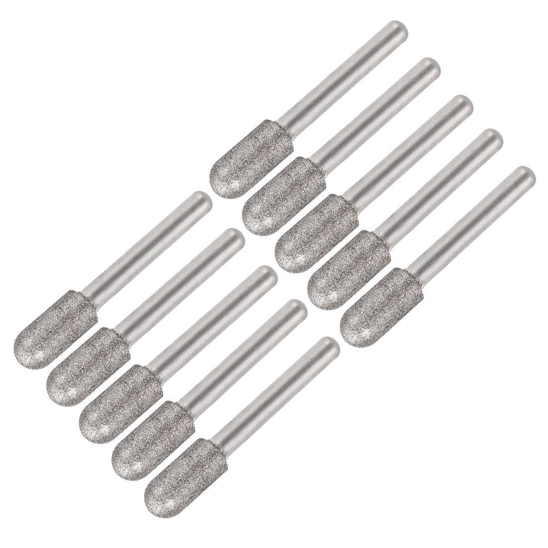 Harfington Diamond burrs Grinding Drill Bits for Carving Rotary Cylindrical Ball Nose Tool