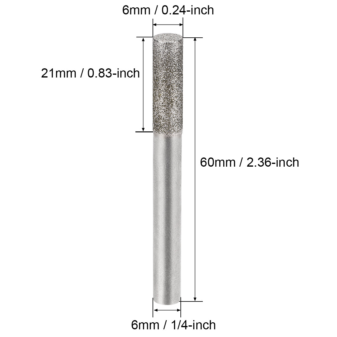 Harfington Diamond burrs Grinding Drill Bits for Carving Rotary Cylindrical Ball Tools