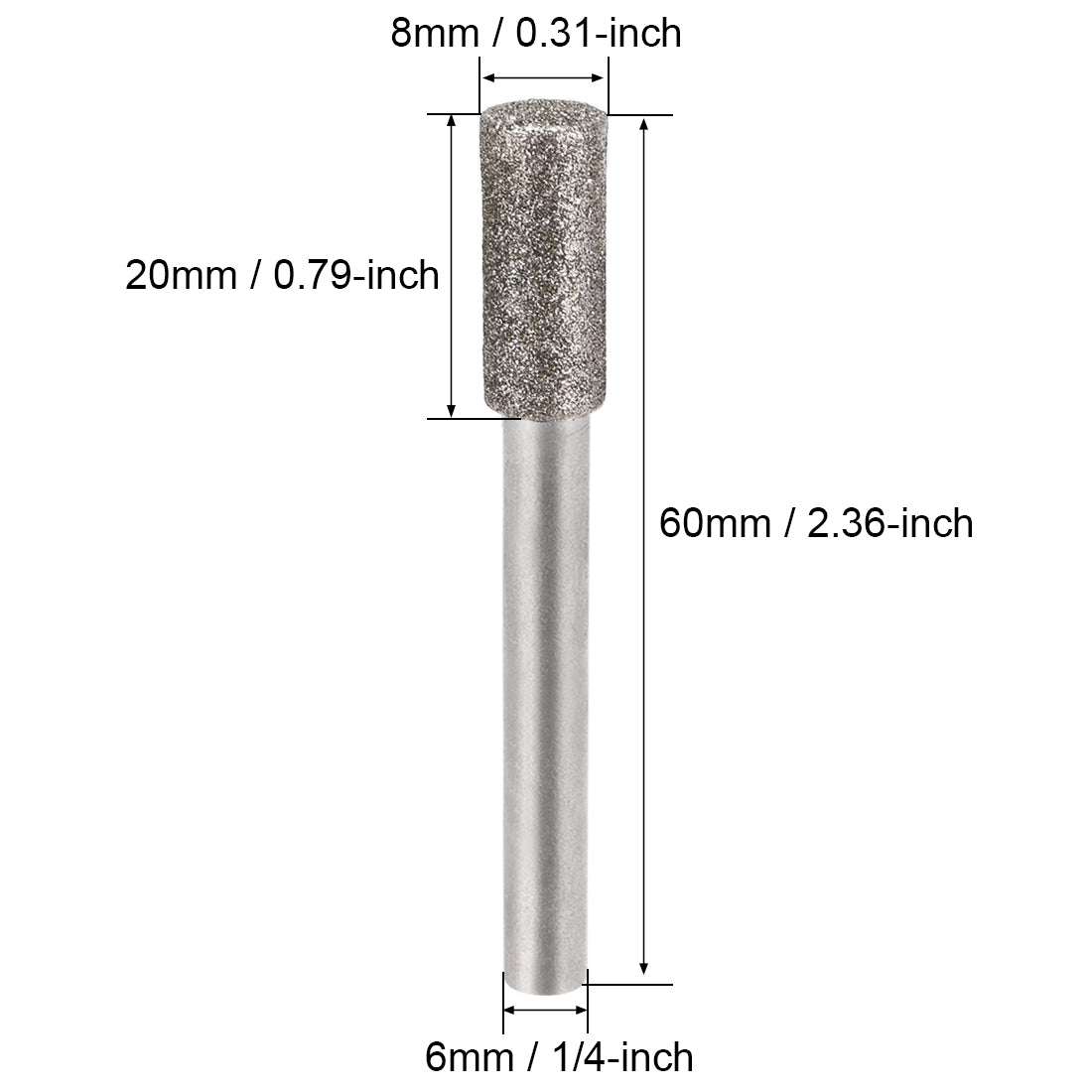 Harfington Diamond burrs Grinding Drill Bits for Carving Rotary Cylindrical Ball