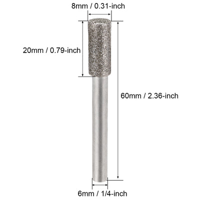 Harfington Diamond burrs Grinding Drill Bits for Carving Rotary Cylindrical Ball