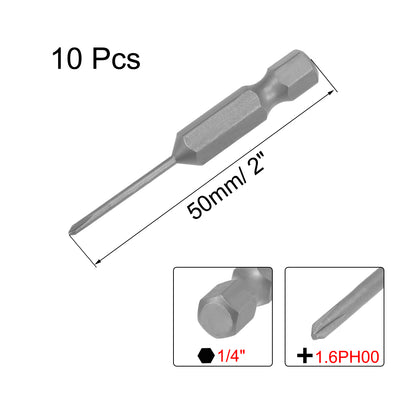 Harfington 10 Pcs Magnetic Phillips Screwdriver Bits, Hex Shank S2 Power Tool