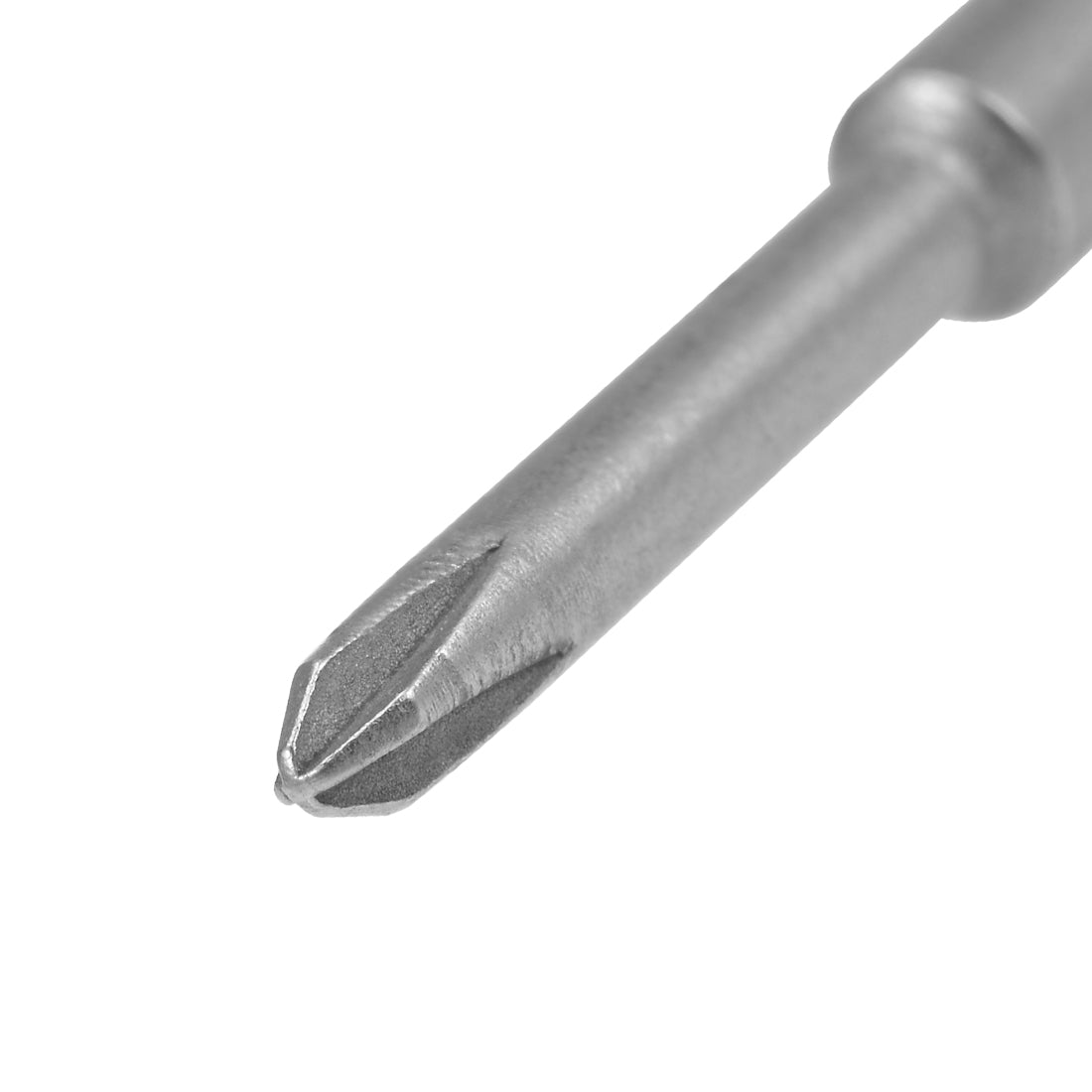 Harfington Phillips Bits 2pcs 4mm Round Shank Magnetic Cross 2.5PH0 Screwdriver Bit Set 40mm Length S2 Screw Driver Kit Tools