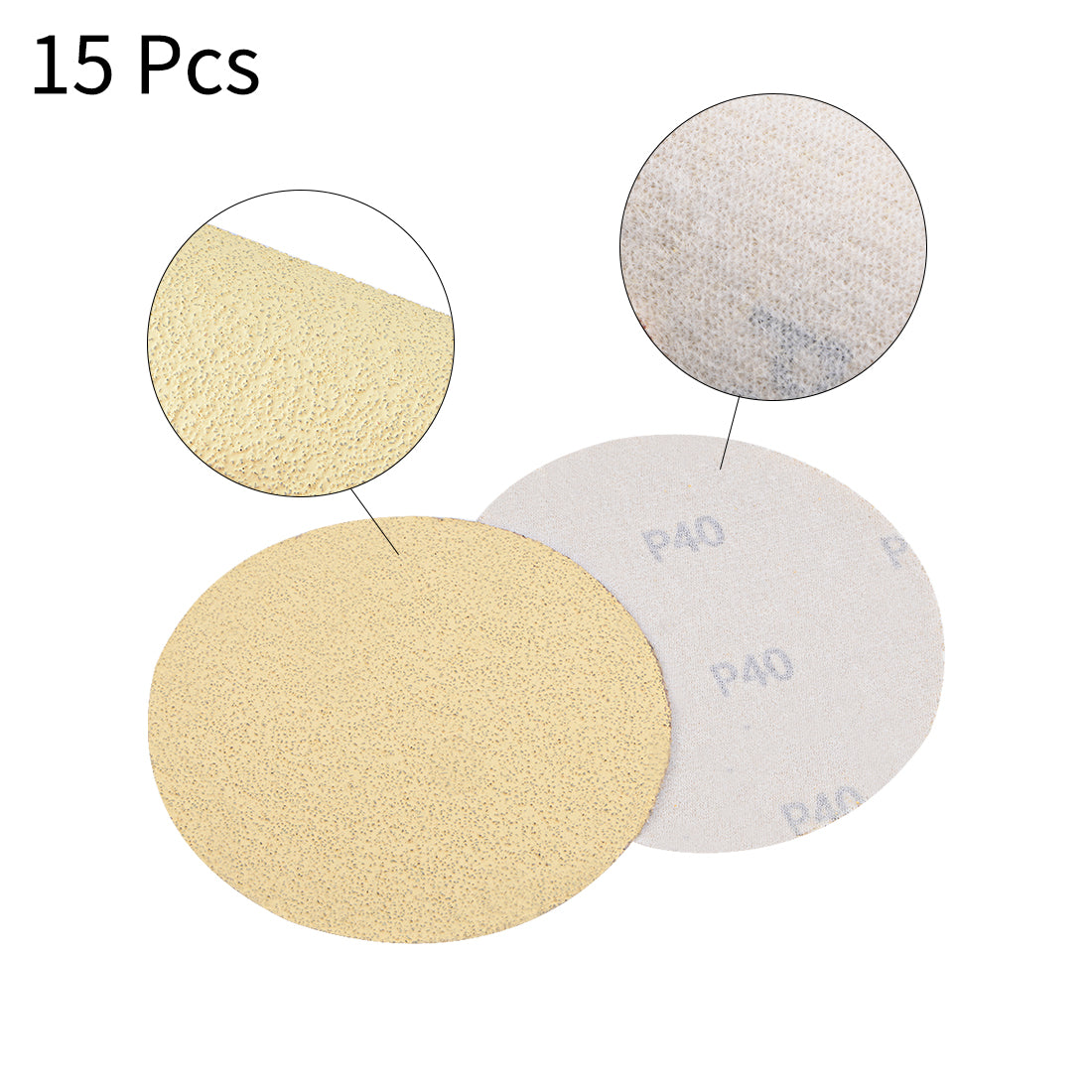 Harfington Hook and Loop Sandpaper Discs for Orbital Sander