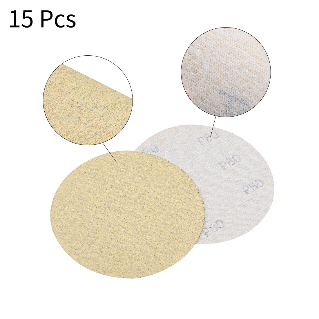Harfington Hook and Loop Sandpaper Discs for Orbital Sander