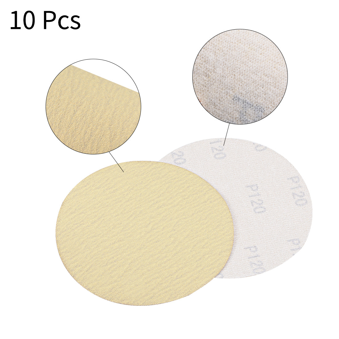 Harfington Hook and Loop Sandpaper Discs for Orbital Sander Tool
