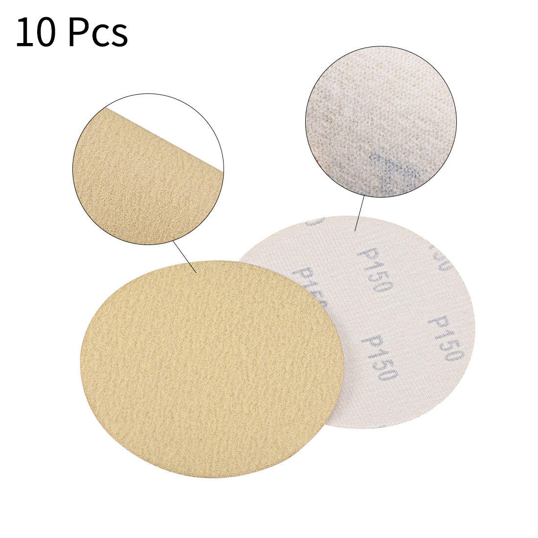 Harfington Hook and Loop Sandpaper Discs for Orbital Sander Tool