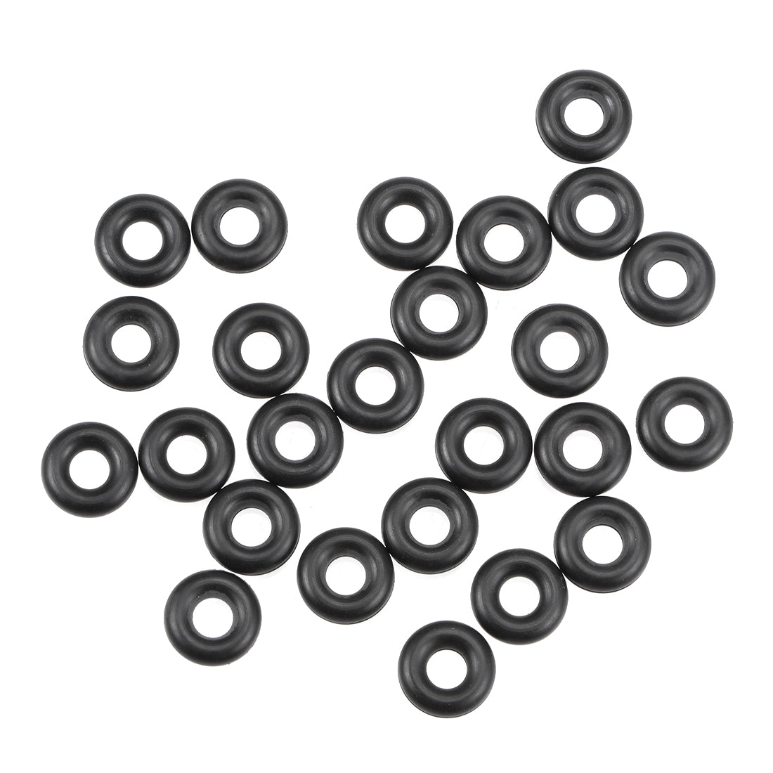 Harfington O-Rings Nitrile Rubber Inner Dia Width Seal Gasket 25Pcs