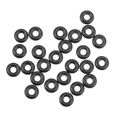 Harfington O-Rings Nitrile Rubber Inner Dia Width Seal Gasket 25Pcs