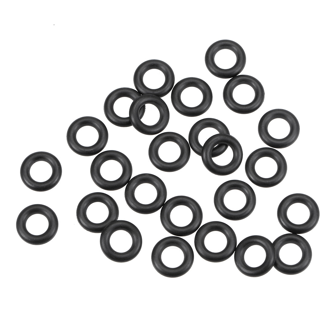 Harfington O-Rings Nitrile Rubber Inner Dia Width Seal Gasket 25Pcs
