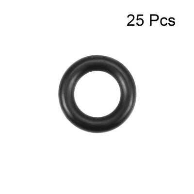 Harfington O-Rings Nitrile Rubber Inner Dia Width Seal Gasket 25Pcs