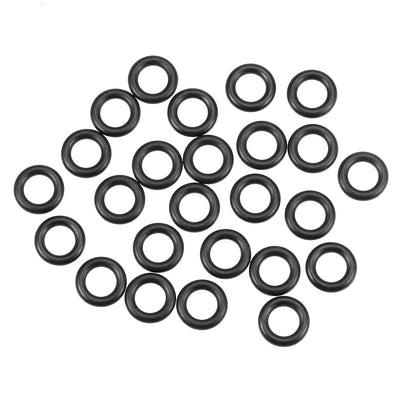 Harfington O-Rings Nitrile Rubber Inner Dia Width Seal Gasket 25Pcs