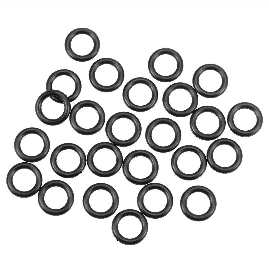 Harfington O-Rings Nitrile Rubber Inner Dia Width Seal Gasket 25Pcs