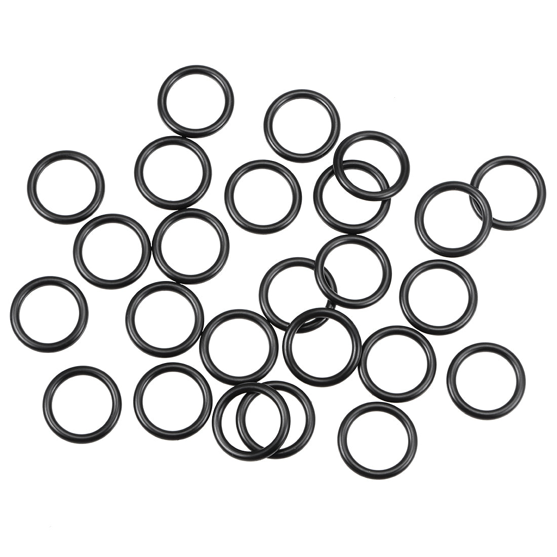 Harfington O-Rings Nitrile Rubber Inner Dia Width Seal Gasket 25Pcs