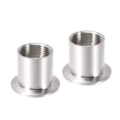 Harfington 1 G Female Threaded Pipe Fitting to Clamp OD 50.5mm Ferrule 2pcs