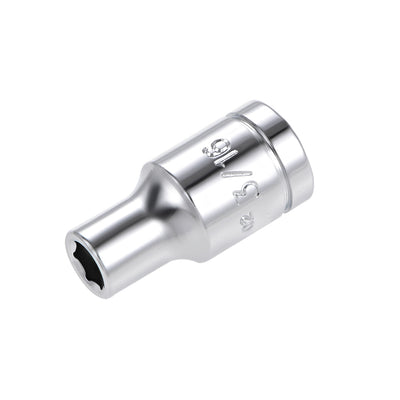 Harfington Square Drive 6-Point Shallow Socket Kit SAE, Cr-V Steel