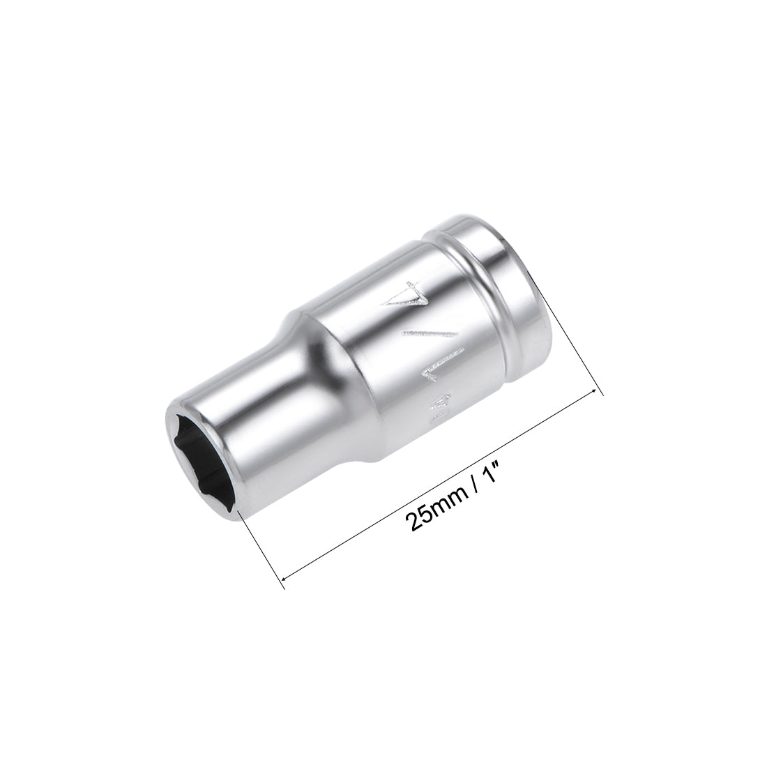 Harfington Square Drive SAE 6-Point Shallow Socket Kit, Cr-V Steel