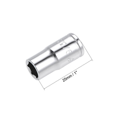 Harfington Square Drive 6-Point Shallow Socket Kit SAE, Cr-V Steel