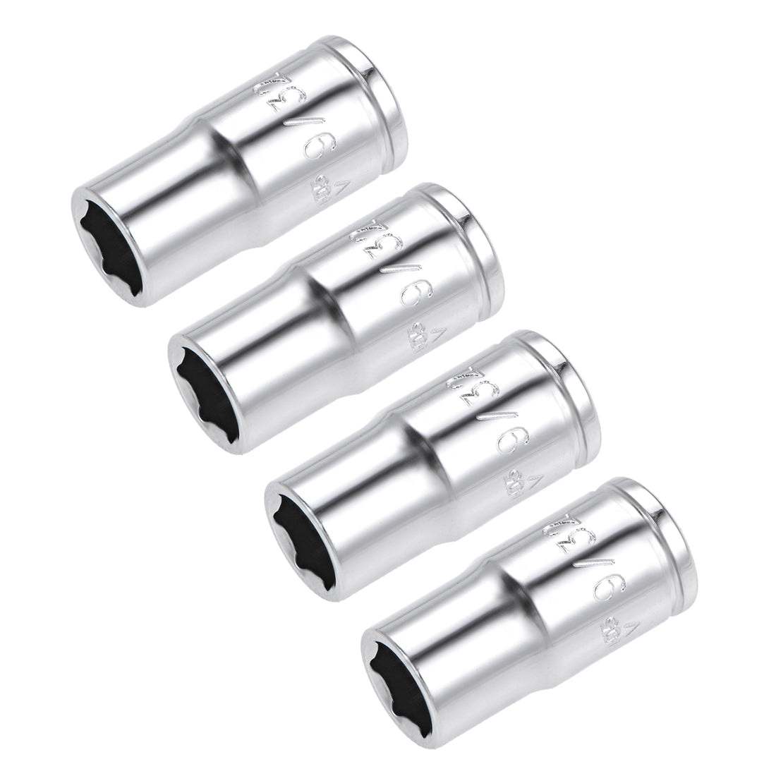 Harfington Square Drive SAE 6-Point Shallow Socket, Cr-V Steel