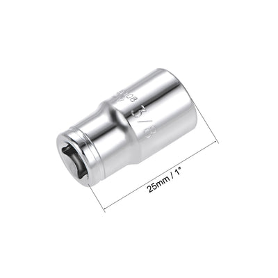 Harfington Square Drive SAE 6-Point Shallow Socket, Cr-V Steel