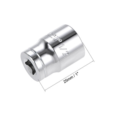 Harfington Square Drive 6-Point Shallow Socket Kit SAE, Cr-V Steel