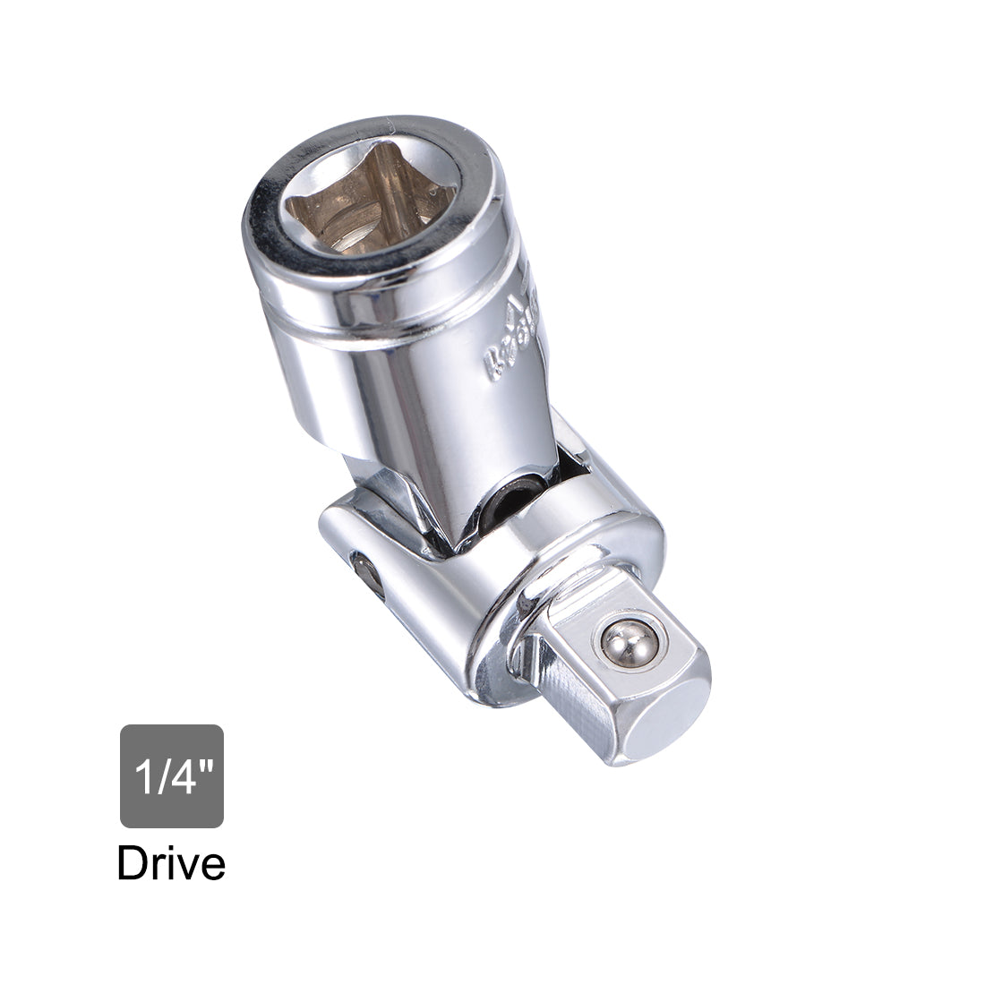 Harfington 2 Pcs 1/4 Inch Drive Universal Joint Adapter Ratchet Socket, Cr-V