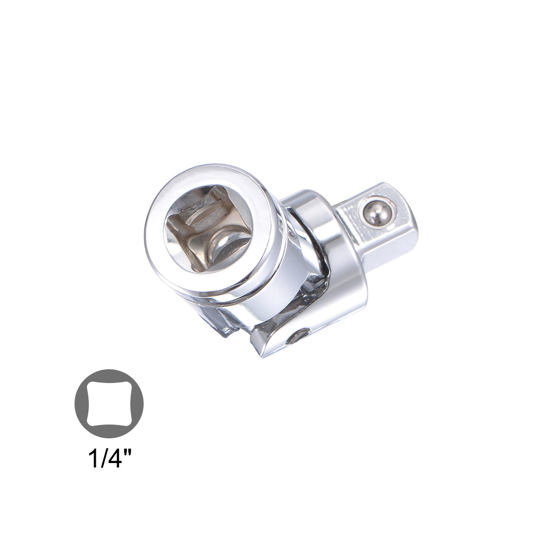 Harfington 2 Pcs 1/4 Inch Drive Universal Joint Adapter Ratchet Socket, Cr-V