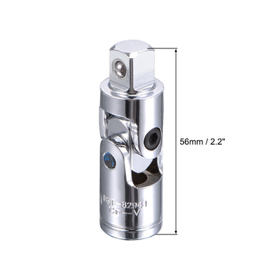 Harfington Square Drive Universal Joint Adapter Ratchet Socket, Cr-V