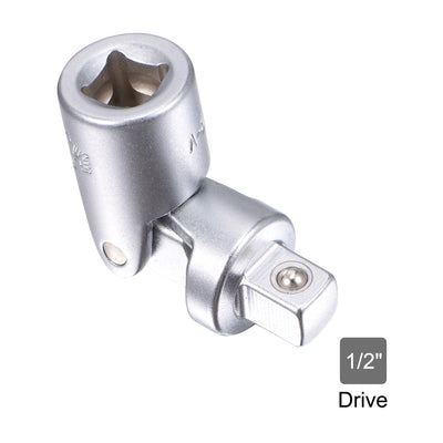 Harfington 1/4 Inch Drive Universal Joint Adapter Ratchet Socket, Chrome Vanadium Steel