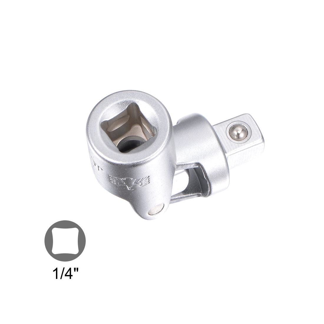 Harfington 1/4 Inch Drive Universal Joint Adapter Ratchet Socket, Chrome Vanadium Steel