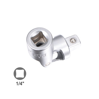 Harfington 1/4 Inch Drive Universal Joint Adapter Ratchet Socket, Chrome Vanadium Steel