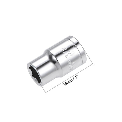 Harfington Square Drive SAE 6-Point Shallow Socket, Cr-V