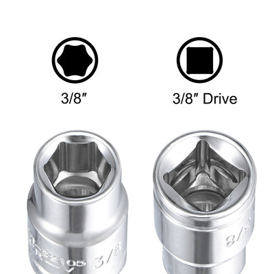 Harfington Square Drive SAE 6-Point Shallow Socket, Cr-V