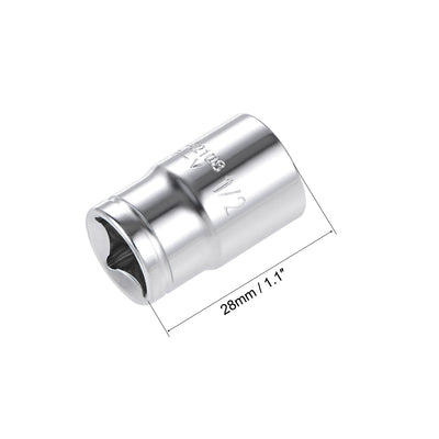 Harfington Square Drive SAE 6-Point Shallow Socket, Cr-V