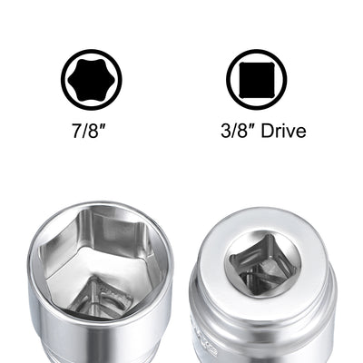 Harfington Square Drive SAE 6-Point Shallow Socket, Cr-V